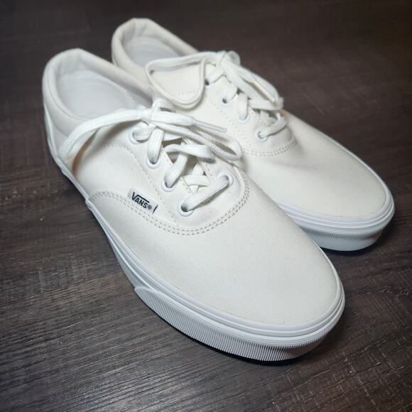 Vans Doheny Women’s US Size 8 Triple White Lace Up Skateboard Sneakers NWOT Shoe - Picture 2 of 9